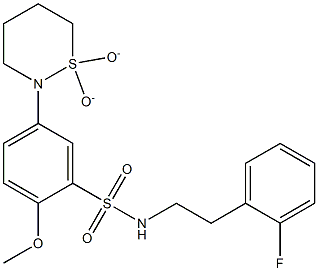 5-(1,1-dioxido-1,2-thiazinan-2-yl)-N-[2-(2-fluorophenyl)ethyl]-2-methoxybenzenesulfonamide CAS#: 919971-55-4