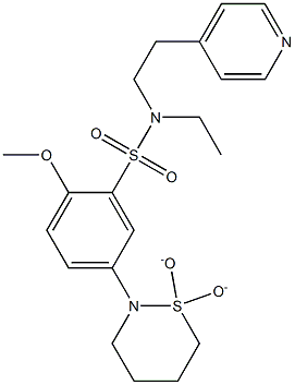 5-(1,1-dioxido-1,2-thiazinan-2-yl)-N-ethyl-2-methoxy-N-[2-(pyridin-4-yl)ethyl]benzenesulfonamide CAS#: 919971-73-6