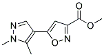 5-(1,5-DIMETHYL-1 H-PYRAZOL-4-YL)-ISOXAZOLE-3-CARBOXYLIC ACID METHYL ESTER CAS#: 925178-96-7