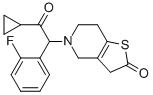 5-[2-Cyclopropyl-1-(2-fluorophenyl)-2-oxoethyl]-4,5,6,7-tetrahydrothieno[3,2-c]pyridin-2(3H)-one CAS#: 951380-42-0