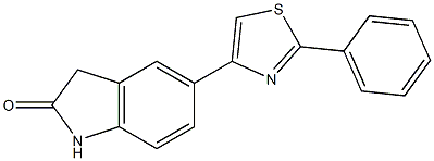 5-(2-Phenyl-thiazol-4-yl)-1,3-dihydro-indol-2-one CAS#: 924200-99-7