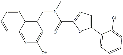 5-(2-chlorophenyl)-N-[(2-hydroxyquinolin-4-yl)methyl]-N-methylfuran-2-carboxamide CAS#: 903853-78-1
