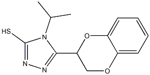 5-(2,3-dihydro-1,4-benzodioxin-2-yl)-4-(propan-2-yl)-4H-1,2,4-triazole-3-thiol CAS#: 942864-82-6