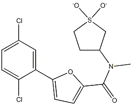 5-(2,5-dichlorophenyl)-N-(1,1-dioxidotetrahydrothiophen-3-yl)-N-methylfuran-2-carboxamide CAS#: 951900-91-7
