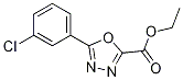 5-(3-Chloro-phenyl)-[1,3,4]oxadiazole-2-carboxylic acid ethyl ester CAS#: 931953-29-6