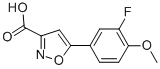 5-(3-FLUORO-4-METHOXY-PHENYL)-ISOXAZOLE-3-CARBOXYLIC ACID CAS#: 912763-96-3