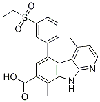 5-(3-(ethylsulfonyl)phenyl)-4,8-diMethyl-9H-pyrido[2,3-b]indole-7-carboxylic acid CAS#: 934542-76-4