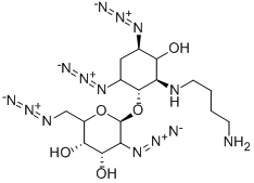 5-[(4-AMINOBUTYL)AMINO]-1,3-DIAZIDO-1,2,3,5-TETRADEOXY-4-O-(2,6-DIAZIDO-2,6-DIDEOXY-D-GLUCOPYRANOSYL)-D-MYO-INOSITOL CAS#: 948916-25-4
