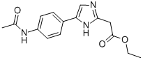5-(4-(Acetylamino)phenyl)-1H-imidazole-2-acetic acid ethyl ester CAS#: 908007-24-9