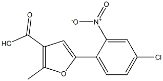 5-(4-Chloro-2-nitro-phenyl)-2-methyl-furan-3-carboxylic acid CAS#: 900136-77-8