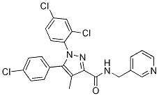 5-(4-Chlorophenyl)-1-(2,4-dichlorophenyl)-4-methyl-N-(3-pyridinylmethyl)-1H-pyrazole-3-carboxamide CAS#: 944154-76-1