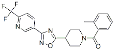 5-(5-[1-(2-METHYLBENZOYL)PIPERIDIN-4-YL]-1,2,4-OXADIAZOL-3-YL)-2-(TRIFLUOROMETHYL)PYRIDINE CAS#: 909675-91-8