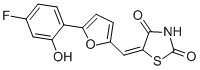 5-[[5-(4-Fluoro-2-hydroxyphenyl)-2-furanyl]methylene]-2,4-thiazolidinedione CAS#: 900515-16-4