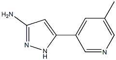 5-(5-methyl-pyridin-3-yl)-1H-pyrazol-3-ylamine CAS#: 948883-44-1