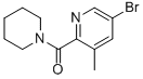 5-BROMO-3-METHYL-2-[(PIPERIDIN-1-YL)CARBONYL]PYRIDINE CAS#: 934000-34-7