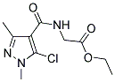 [(5-CHLORO-1,3-DIMETHYL-1H-PYRAZOLE-4-CARBONYL)-AMINO]-ACETIC ACID ETHYL ESTER CAS#: 956393-53-6