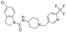 5-CHLORO-N-(1-([6-(TRIFLUOROMETHYL)PYRIDIN-3-YL]METHYL)PIPERIDIN-4-YL)INDOLINE-1-CARBOXAMIDE CAS#: 909668-93-5