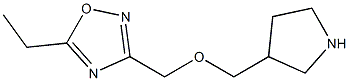 5-Ethyl-3-(pyrrolidin-3-ylmethoxymethyl)-[1,2,4]oxadiazole CAS#: 914299-45-9