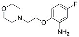 5-FLUORO-2-[2-(4-MORPHOLINYL)ETHOXY]PHENYLAMINE CAS#: 937596-93-5