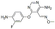 5-Pyrimidinecarboxaldehyde, 4-amino-6-(4-amino-3-fluorophenoxy)-, O-methyloxime CAS#: 951153-04-1
