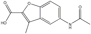 5-(acetylamino)-3-methyl-2-benzofurancarboxylic acid CAS#: 929339-17-3