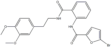 5-bromo-N-[2-({[2-(3,4-dimethoxyphenyl)ethyl]amino}carbonyl)phenyl]-2-furamide CAS#: 954812-40-9