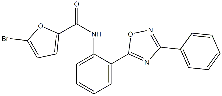 5-bromo-N-[2-(3-phenyl-1,2,4-oxadiazol-5-yl)phenyl]-2-furamide CAS#: 924833-52-3