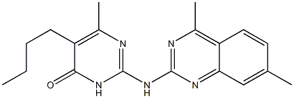 5-butyl-2-[(4,7-dimethylquinazolin-2-yl)amino]-6-methylpyrimidin-4(3H)-one CAS#: 919721-84-9