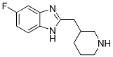 5-fluoro-2-(piperidin-3-ylmethyl)-1H-benzimidazole(SALTDATA: FREE) CAS#: 947014-08-6