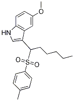 5-methoxy-3-[1-(toluene-4-sulfonyl)-hexyl]-1H-indole CAS#: 911303-11-2