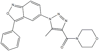 [5-methyl-1-(3-phenyl-2,1-benzoxazol-5-yl)-1H-1,2,3-triazol-4-yl](morpholin-4-yl)methanone CAS#: 951897-26-0