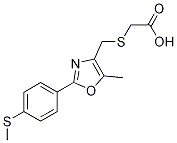 [({5-methyl-2-[4-(methylthio)phenyl]-1,3-oxazol-4-yl}methyl)thio]acetic acid CAS#: 933027-32-8