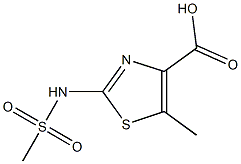 5-methyl-2-((methylsulfonyl)amino)-1,3-thiazole-4-carboxylic acid CAS#: 951626-84-9