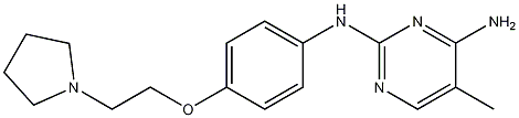 5-methyl-N2-(4-(2-(pyrrolidin-1-yl)ethoxy)phenyl)pyrimidine-2,4-diamine CAS#: 936092-38-5