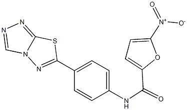 5-nitro-N-[4-([1,2,4]triazolo[3,4-b][1,3,4]thiadiazol-6-yl)phenyl]furan-2-carboxamide CAS#: 906214-64-0