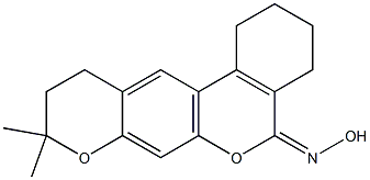 (5E)-N-hydroxy-9,9-dimethyl-1,2,3,4,10,11-hexahydro-5H,9H-benzo[c]pyrano[3,2-g]chromen-5-imine CAS#: 929853-14-5