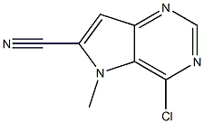 5H-Pyrrolo[3,2-d]pyrimidine-6-carbonitrile, 4-chloro-5-methyl- CAS#: 919278-51-6