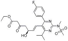 (5S,6E)-7-[4-(4-Fluorophenyl)-6-(1-methylethyl)-2-[methyl(methylsulfonyl)amino]-5-pyrimidinyl]-5-hydroxy-3-oxo-6-heptenoic acid ethyl ester CAS#: 901765-36-4