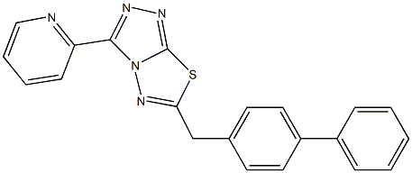 6-([1,1'-biphenyl]-4-ylmethyl)-3-(2-pyridinyl)[1,2,4]triazolo[3,4-b][1,3,4]thiadiazole CAS#: 929829-25-4