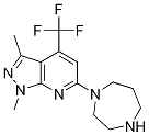 6-(1,4-diazepan-1-yl)-1,3-dimethyl-4-(trifluoromethyl)-1H-pyrazolo[3,4-b]pyridine CAS#: 952182-36-4
