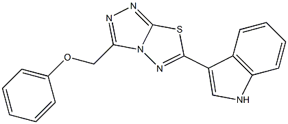 [6-(1H-indol-3-yl)[1,2,4]triazolo[3,4-b][1,3,4]thiadiazol-3-yl]methyl phenyl ether CAS#: 929870-47-3