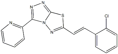6-[2-(2-chlorophenyl)vinyl]-3-(2-pyridinyl)[1,2,4]triazolo[3,4-b][1,3,4]thiadiazole CAS#: 929853-90-7