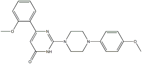 6-(2-methoxyphenyl)-2-[4-(4-methoxyphenyl)-1-piperazinyl]-4(3H)-pyrimidinone CAS#: 914354-29-3