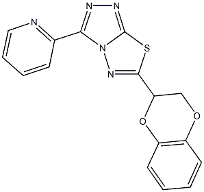 6-(2,3-dihydro-1,4-benzodioxin-2-yl)-3-(2-pyridinyl)[1,2,4]triazolo[3,4-b][1,3,4]thiadiazole CAS#: 947930-52-1