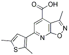 6-(2,5-DIMETHYLTHIEN-3-YL)-3-METHYLISOXAZOLO[5,4-B]PYRIDINE-4-CARBOXYLIC ACID CAS#: 923177-94-0