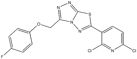 6-(2,6-dichloropyridin-3-yl)-3-[(4-fluorophenoxy)methyl][1,2,4]triazolo[3,4-b][1,3,4]thiadiazole CAS#: 951963-87-4