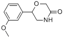 6-(3-METHOXY-PHENYL)-MORPHOLIN-3-ONE CAS#: 947691-87-4