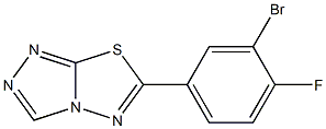 6-(3-bromo-4-fluorophenyl)[1,2,4]triazolo[3,4-b][1,3,4]thiadiazole CAS#: 929961-22-8