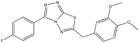6-(3,4-dimethoxybenzyl)-3-(4-fluorophenyl)[1,2,4]triazolo[3,4-b][1,3,4]thiadiazole CAS#: 900277-79-4