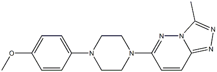6-[4-(4-methoxyphenyl)piperazin-1-yl]-3-methyl[1,2,4]triazolo[4,3-b]pyridazine CAS#: 931727-31-0